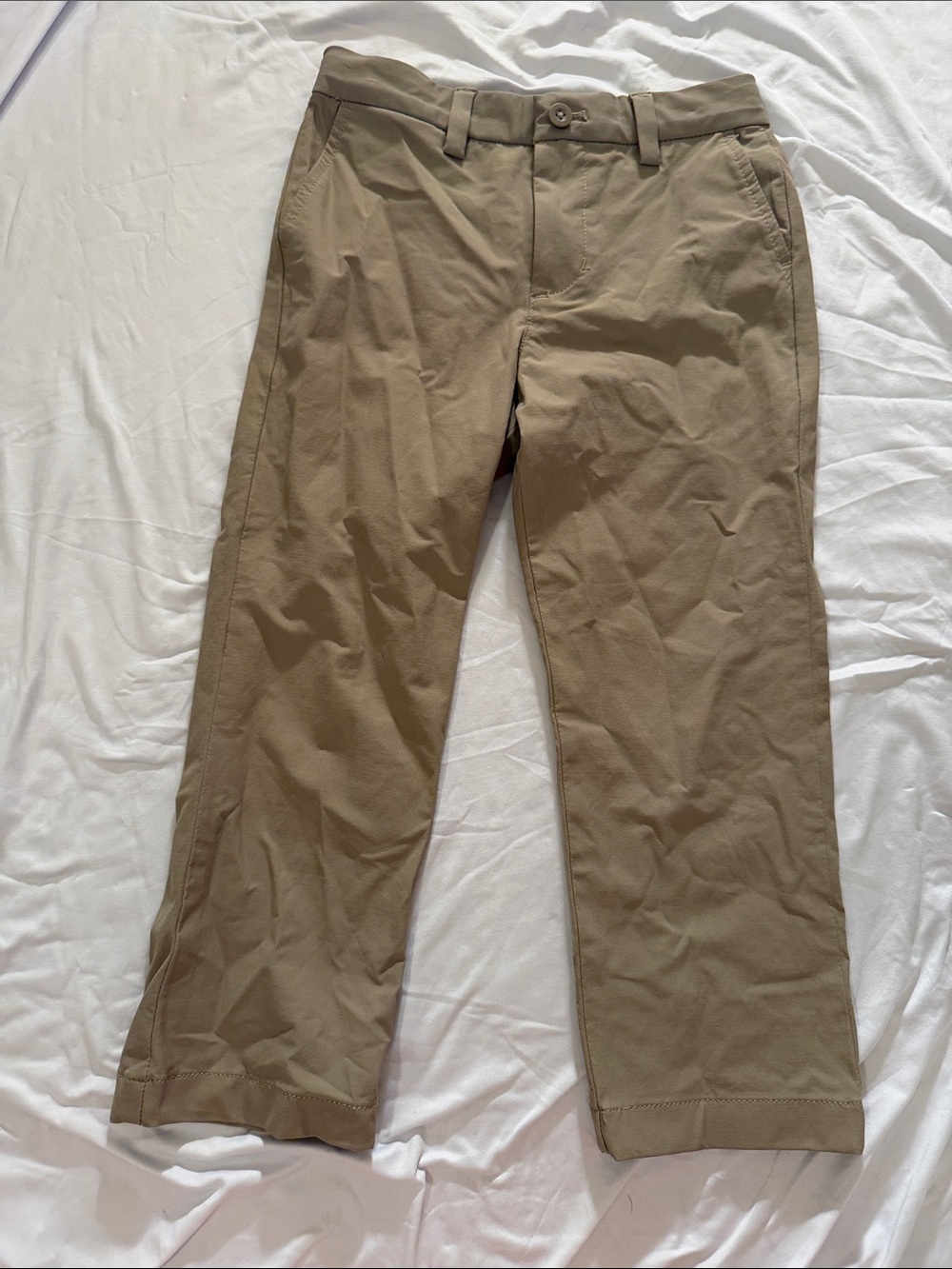 Vineyard Vines Kids Khaki Straight Dress Pants - Tan